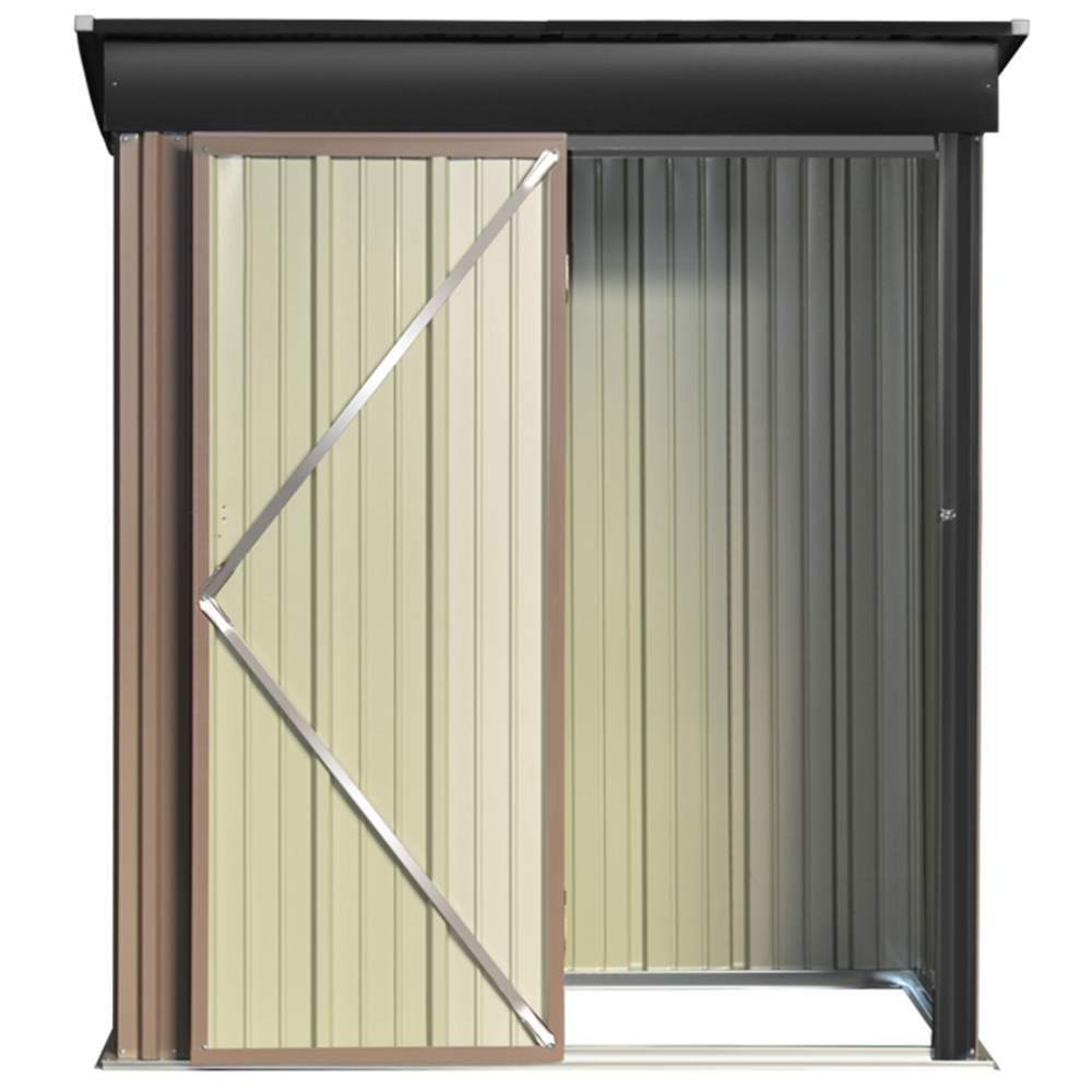 Living and Home 3 x 5ft Metal Storage Shed Image 3