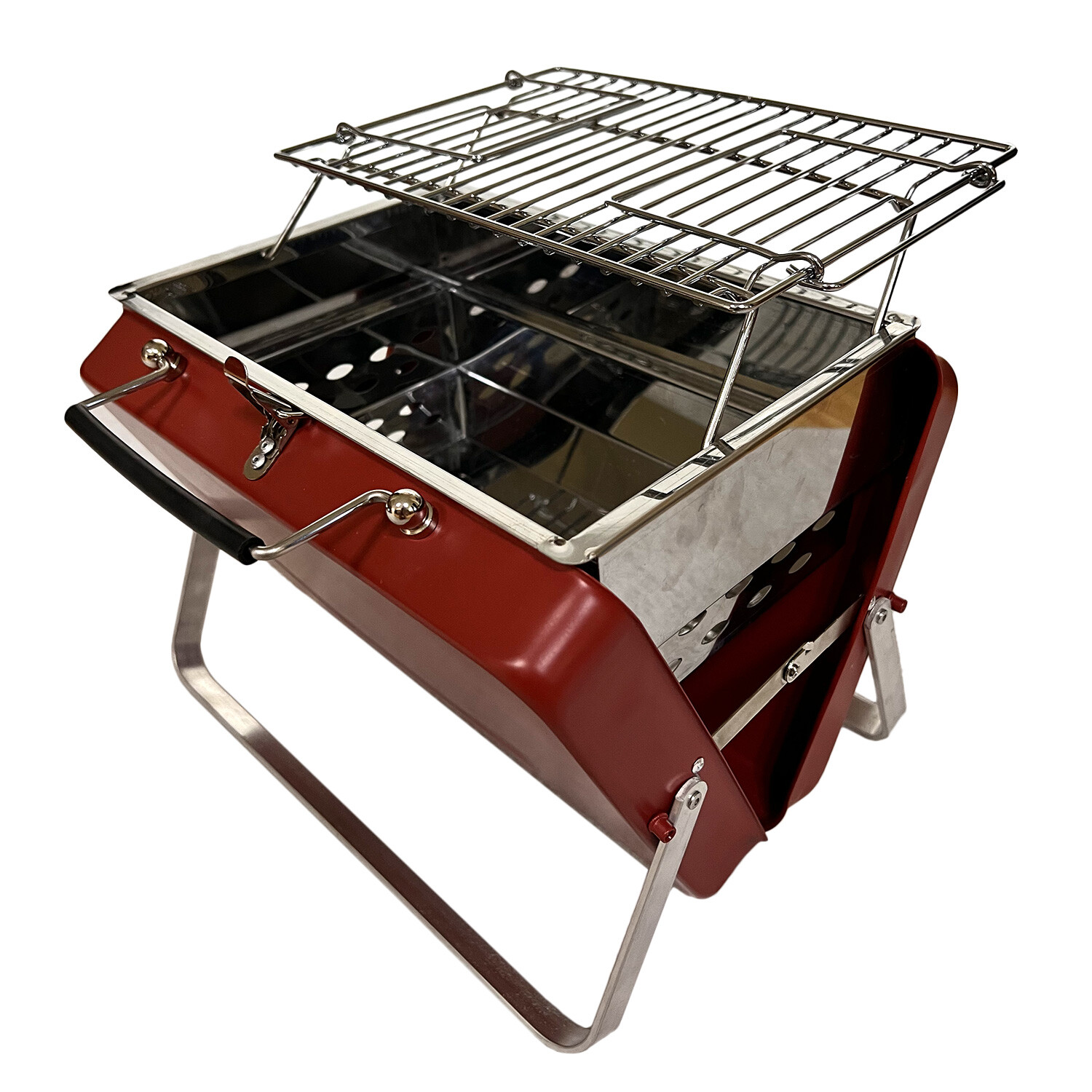 Foldable BBQ Grill - Red Image 1