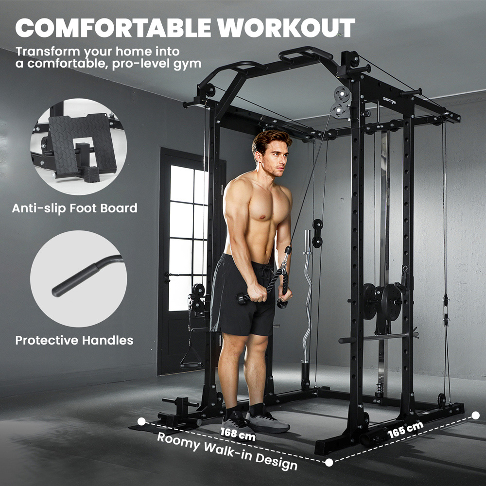 SPORTNOW Cable Crossover Machine with Pulley System Image 7