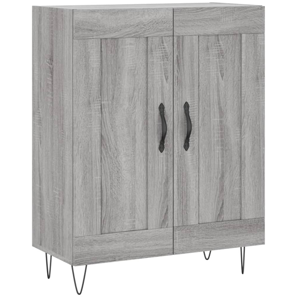 vidaXL 4 Door Grey Sonoma Highboard Image 7