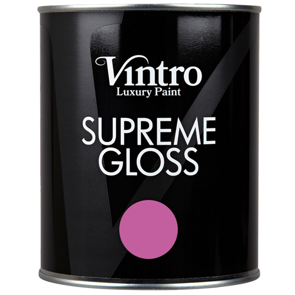 Vintro Paint Walls and Ceilings Orchid Gloss Paint 1L Image 2