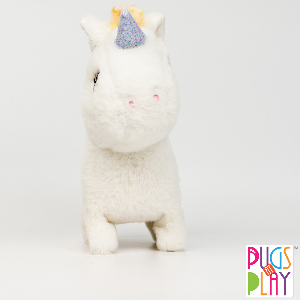 Pugs at Play Sugar Cream Interactive Walking Unicorn Plush Soft Toy Image 7