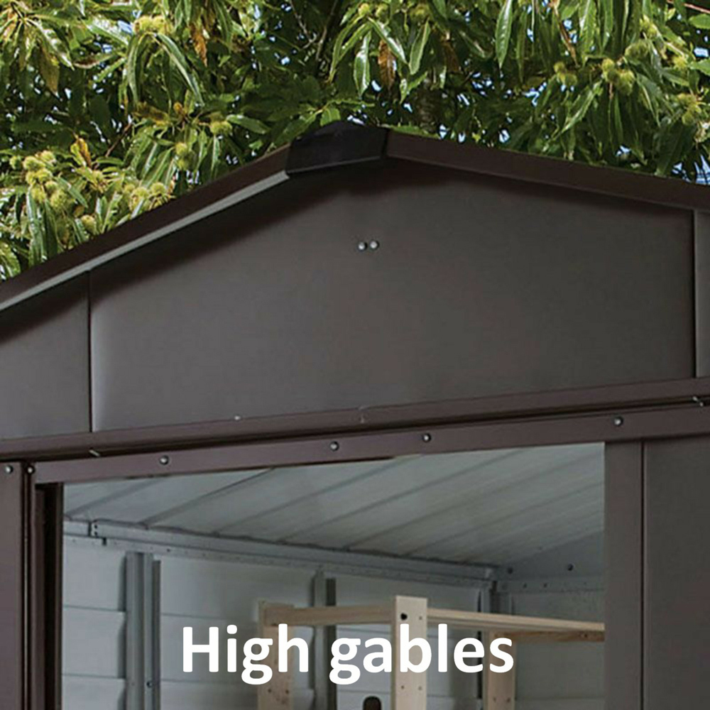 Yardmaster 8 x 6ft Metal Shiplap Apex Storage Shed Image 5