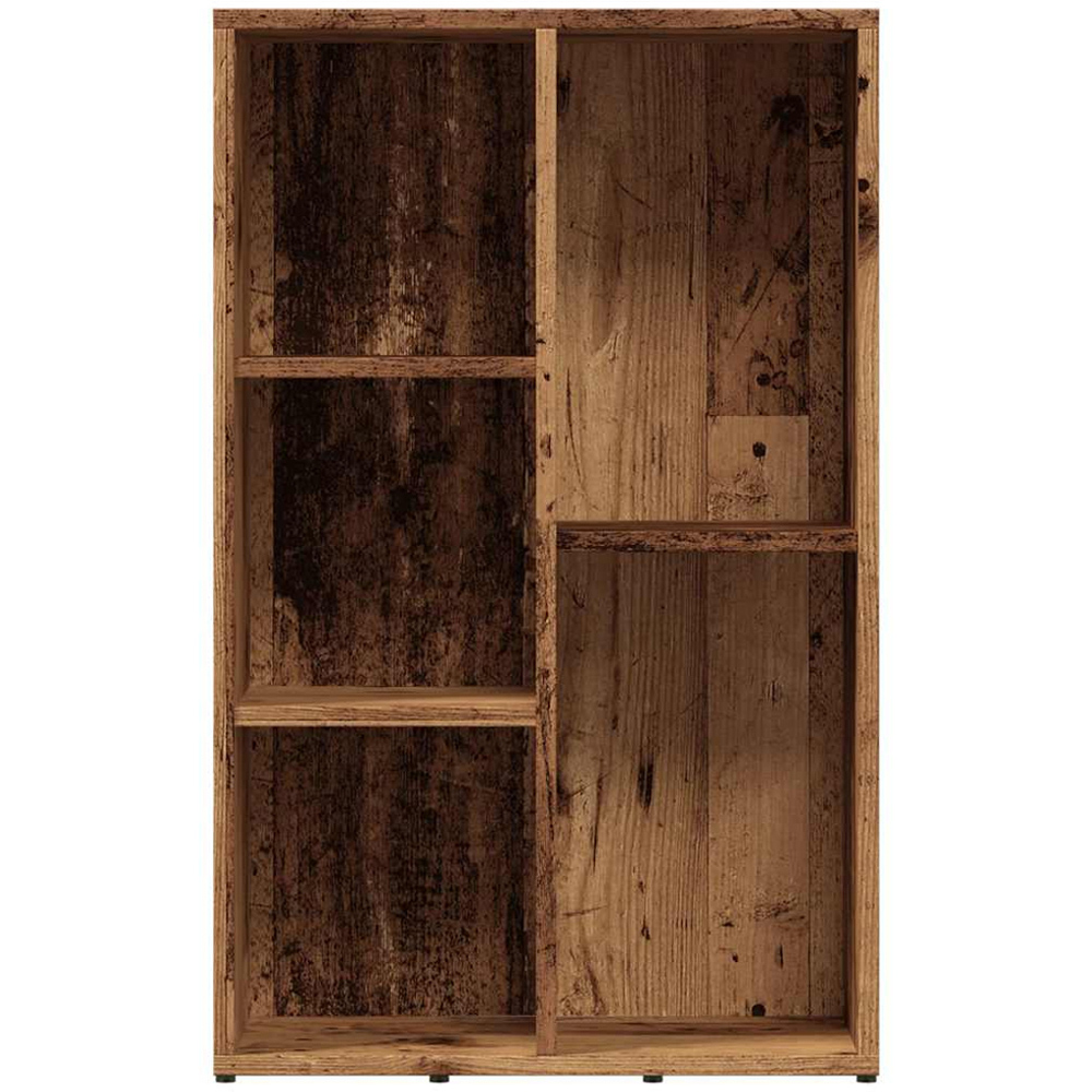 vidaXL 5 Shelf Old Wood Bookcase Image 3