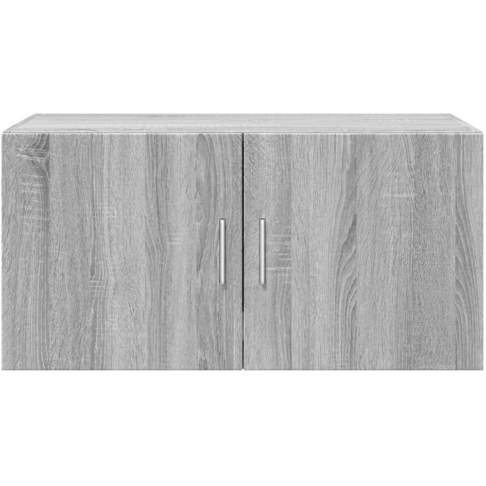 vidaXL 2 Door Grey Sonoma Wooden Wall Cabinet Image 4
