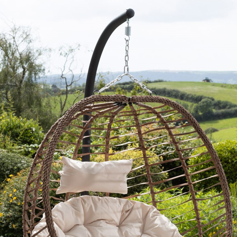 Artemis Home Risborough Cream Swing Egg Pod Chair Image 3