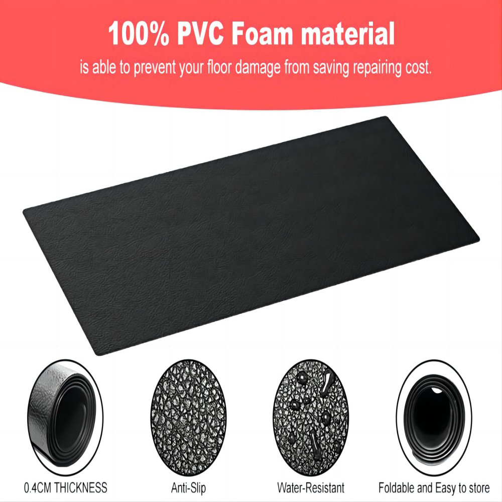 Rattrix Black Fitness Equipment Non-Slip Mat Image 2