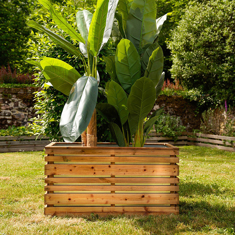 Cerland Lign Z Wooden Rectangular Planter 100cm Image 5
