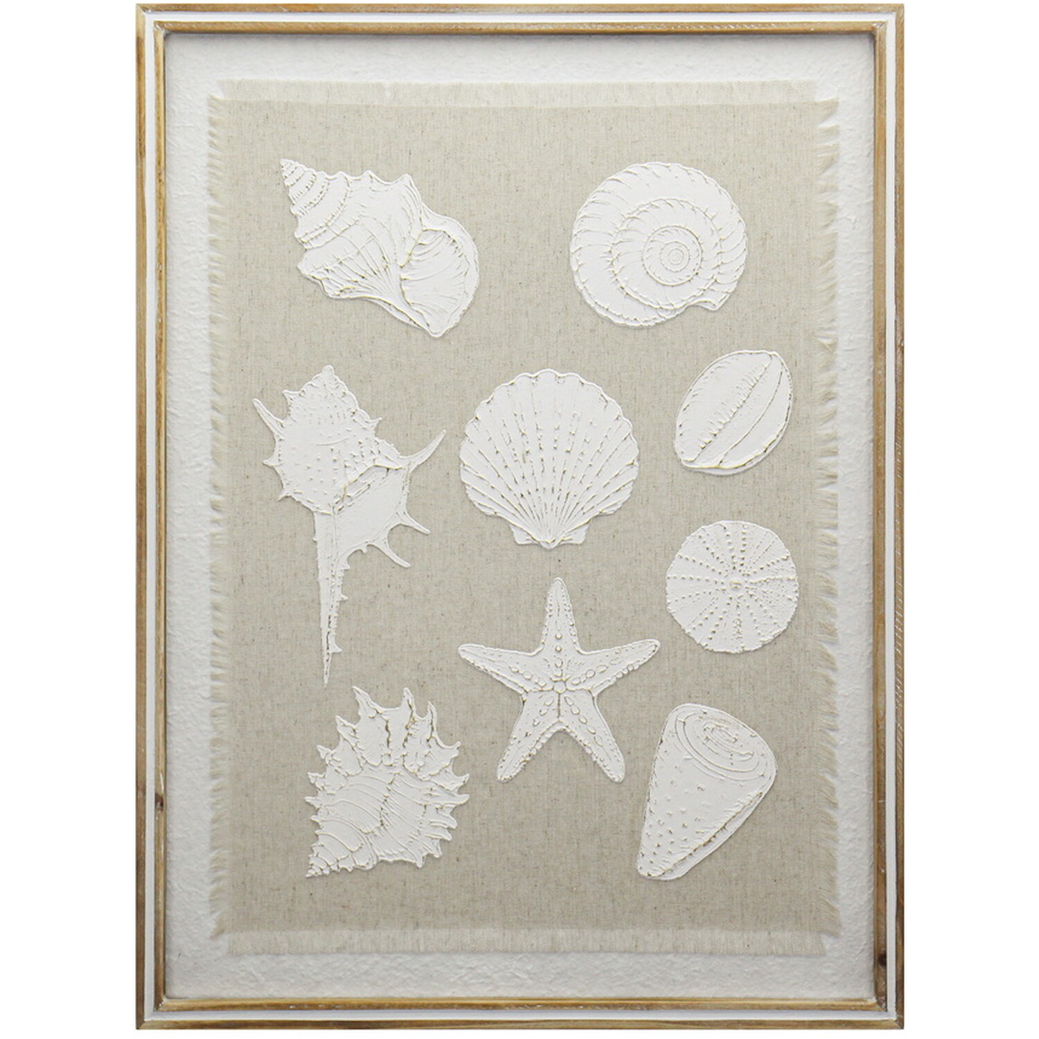 Embossed Seashell Framed Wall Art Image 5