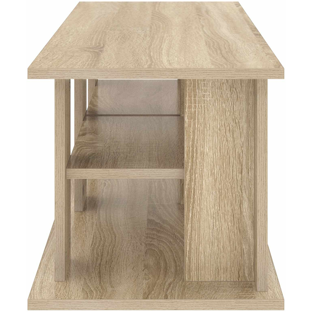 vidaXL 2 Shelf Sonoma Oak TV Stand Image 6
