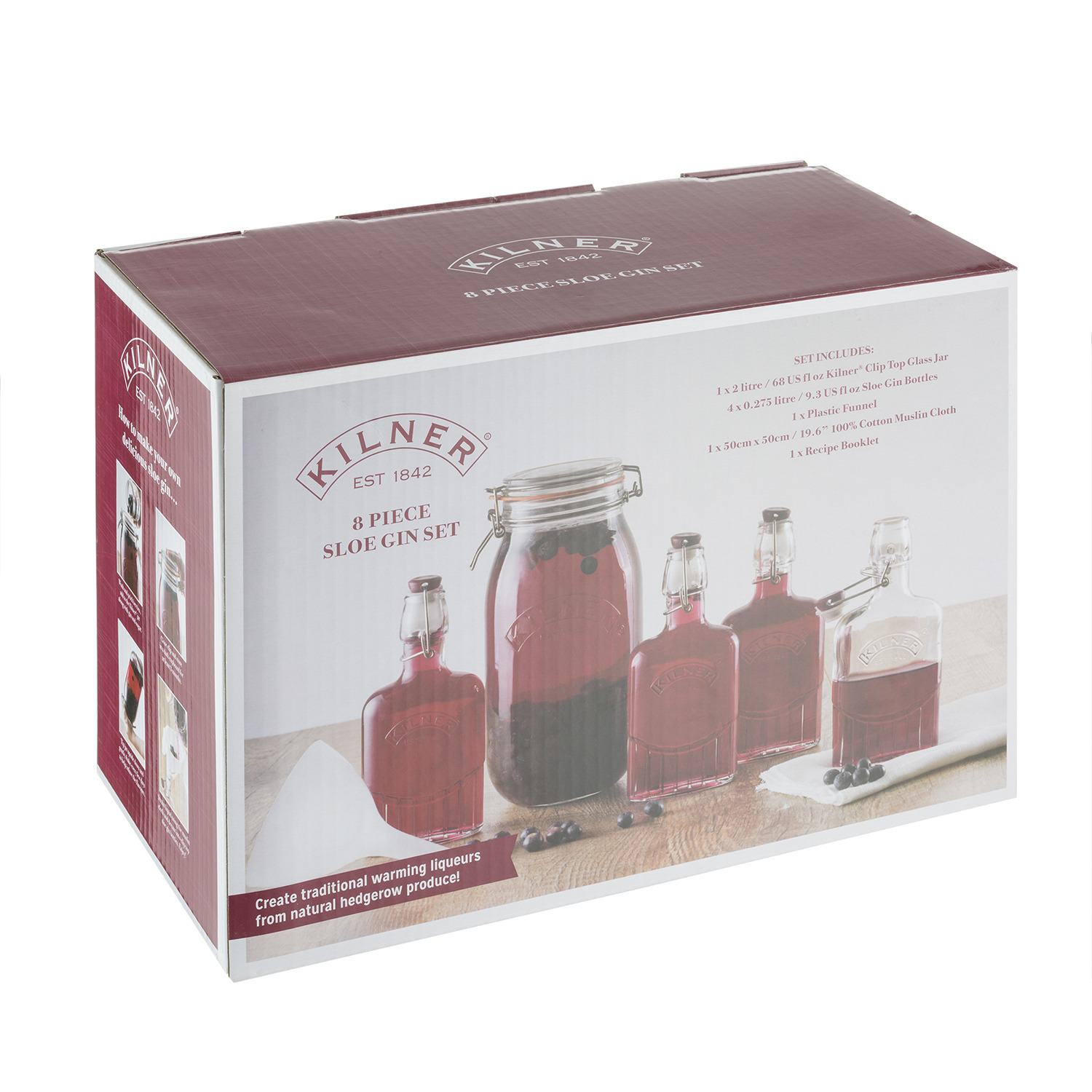 Kilner Eight Piece Sloe Gin Set Image 1