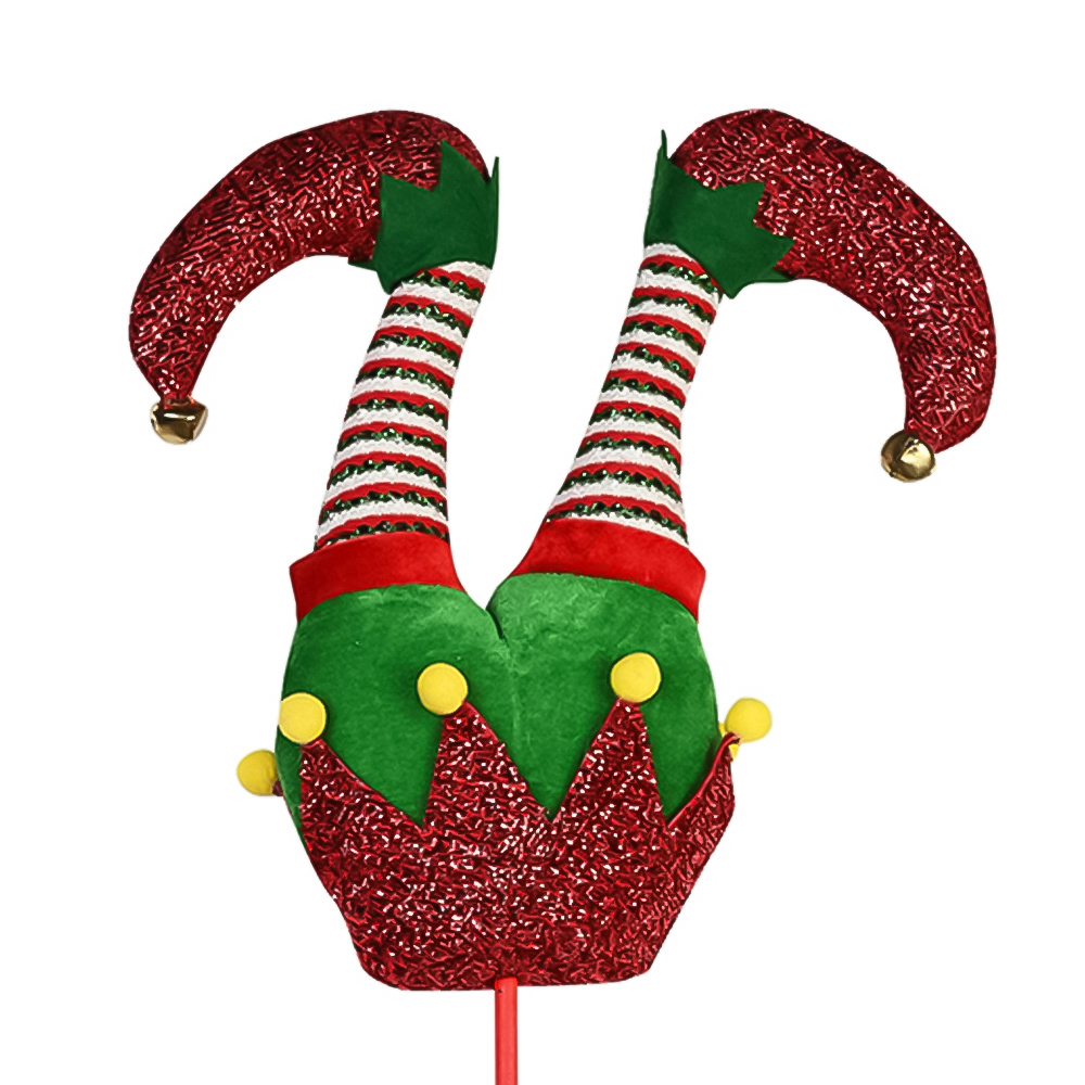 The Seasonal Gift Co. Santa and Friends Christmas Tree Elf Legs 10cm Image 2