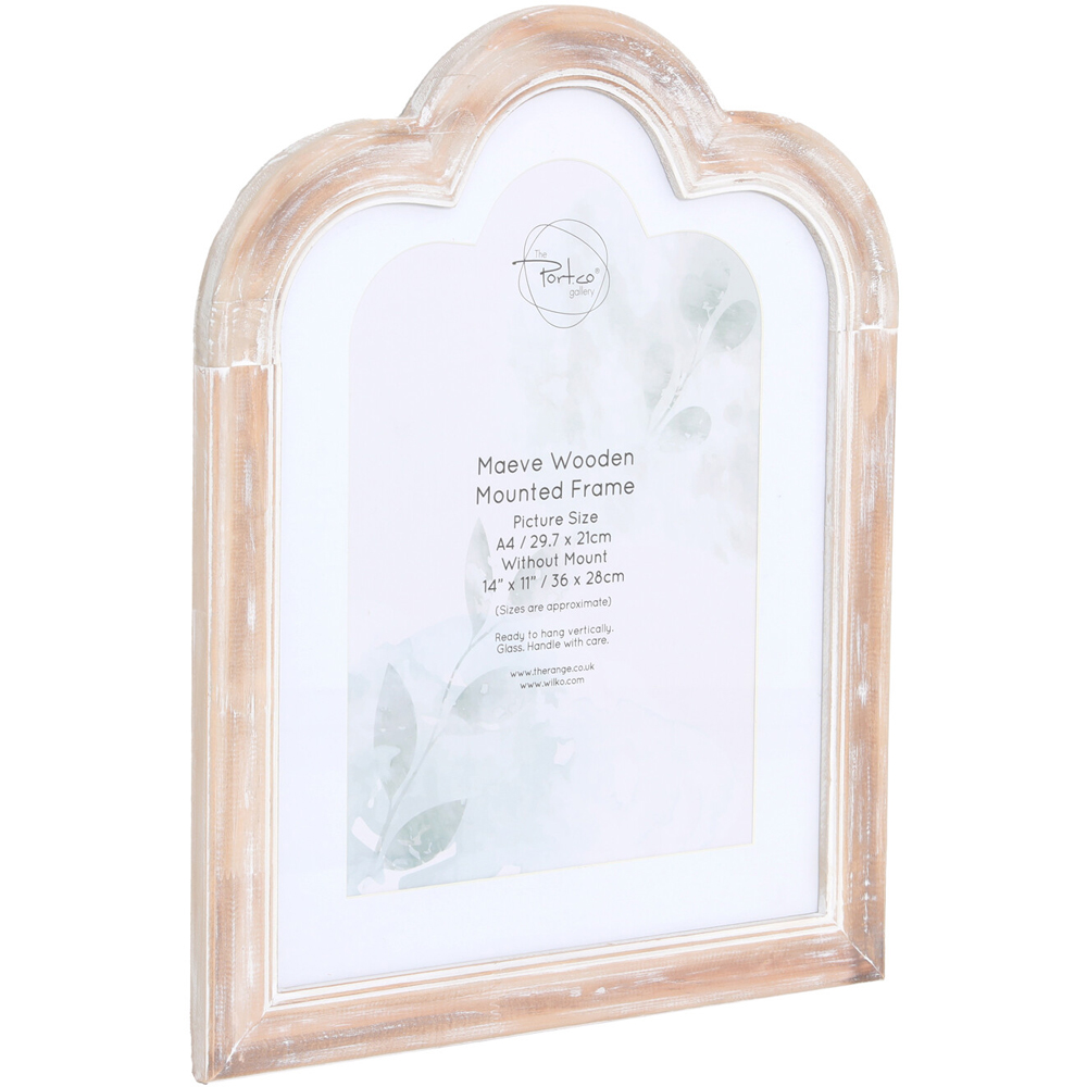 Maeve Wooden Mounted Frame Natural A4 Image 3