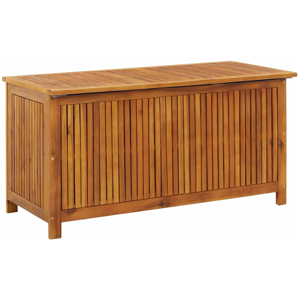 vidaXL 58 x 113 x 50cm Brown Acacia Wood Garden Storage Box Image 1