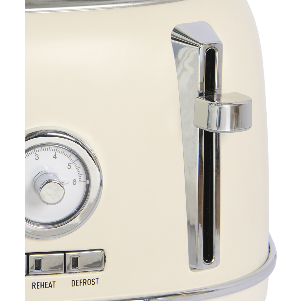 Kitchen Master 4 Slice Retro Toaster Cream Image 7