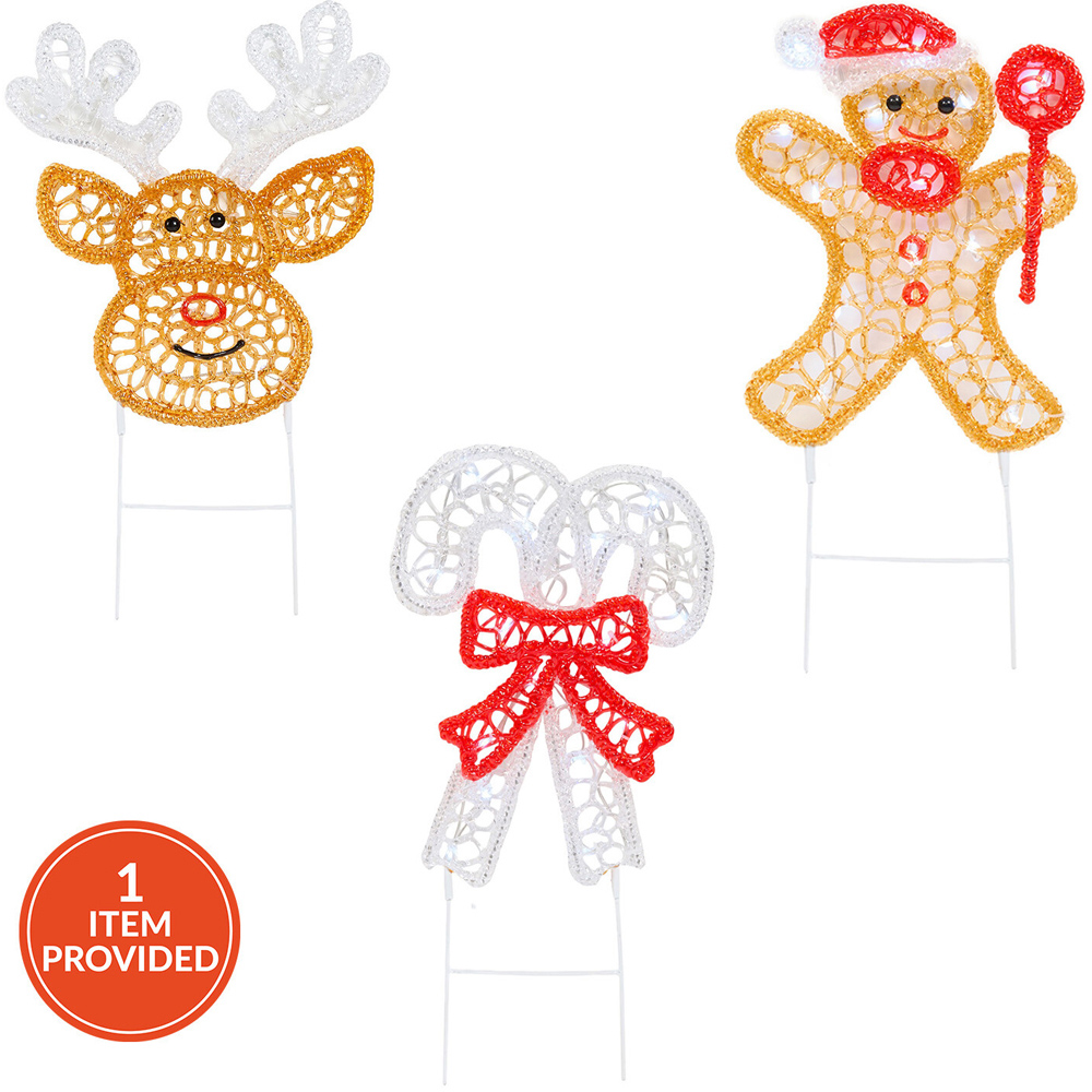 4 Piece Acrylic Characters Stake Lights Image 1
