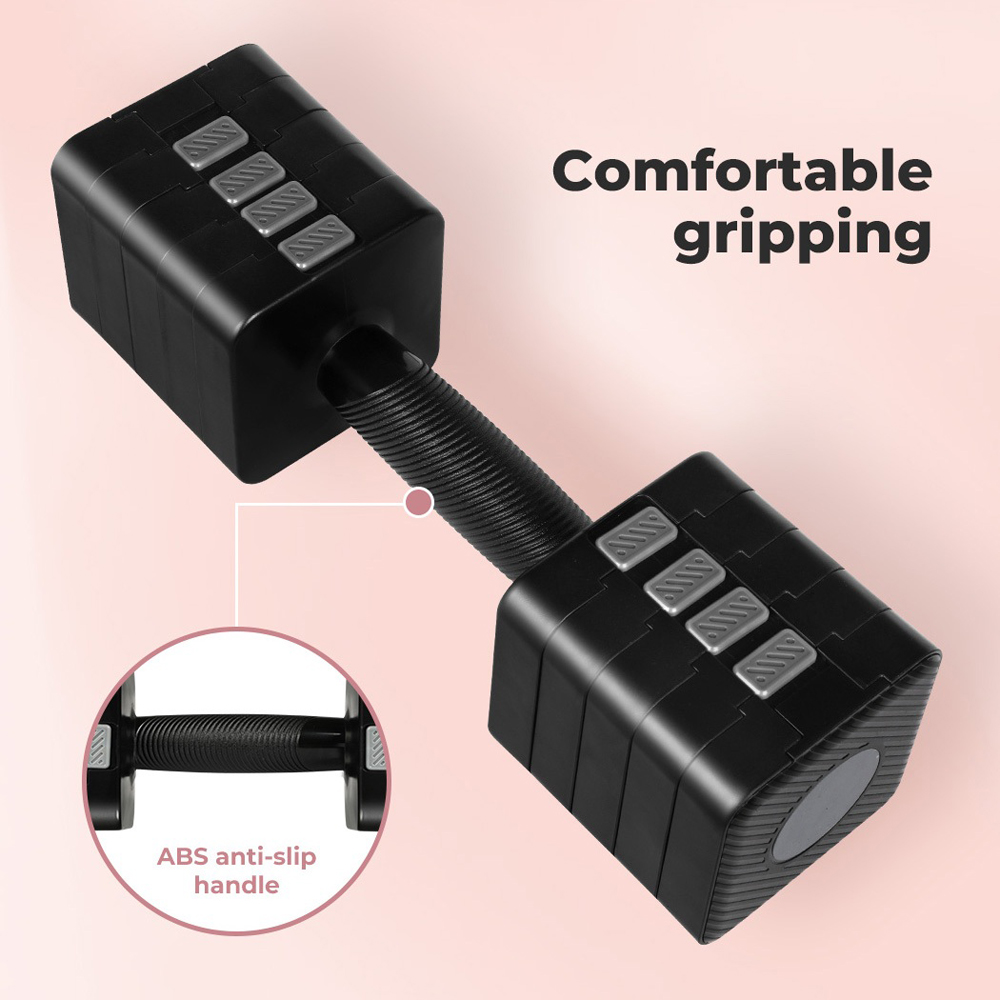 Spector Centra Black Metal Adjustable Dumbbell Pair 2.8-10kg Image 6