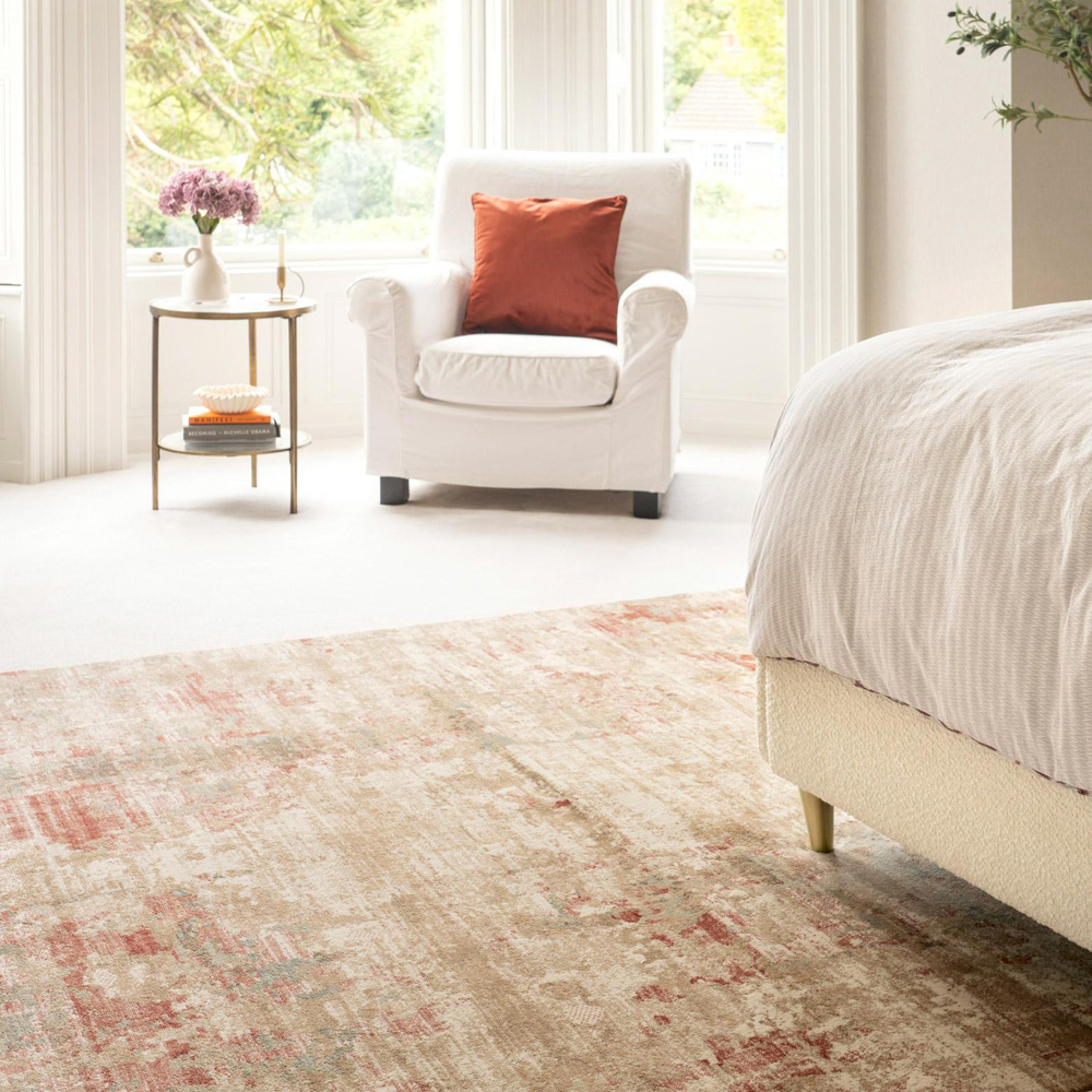 Kukoon Mona Farah Cream Plush Rug 200 x 290cm Image 1