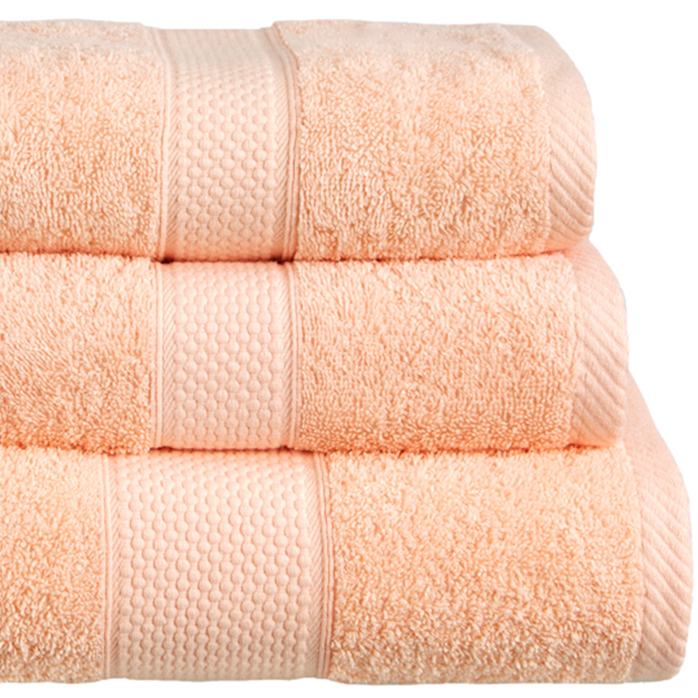 Imperial Ringspun Combed Cotton Peach Turkish Bath Sheet Image 2