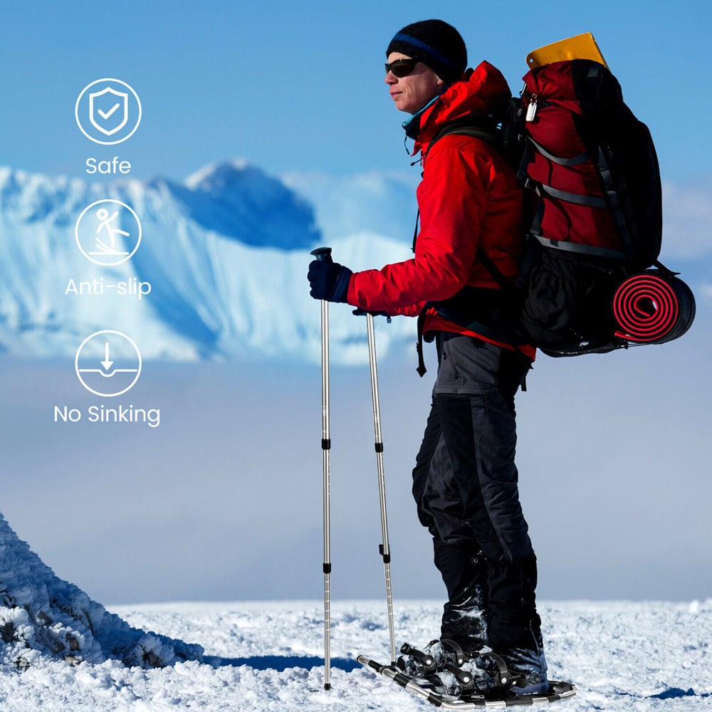 Costway 4 in 1 Lightweight Terrain Snowshoes 25 inch Image 5