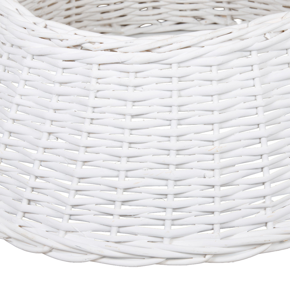 Wicker Christmas Tree Skirt White Image 4