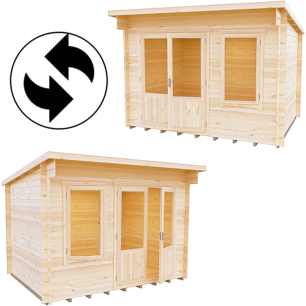 Shire Edgefield 13 x 8ft Apex Garden Log Cabin Image 5