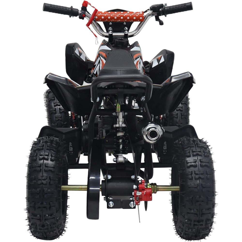 Alivio Kids Orange 49cc 2-Stroke Engine Mini Petrol Quad Bike with Disc Brake 1.8L Image 4