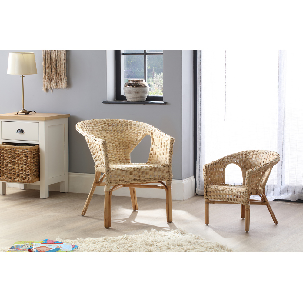Desser Natural Wicker Loom Chair Image 4