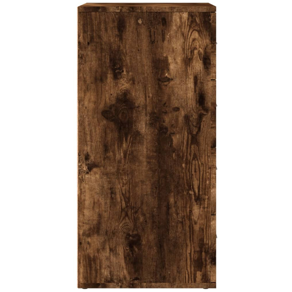 vidaXL 4 Drawer Smoked Oak Sideboard Image 7