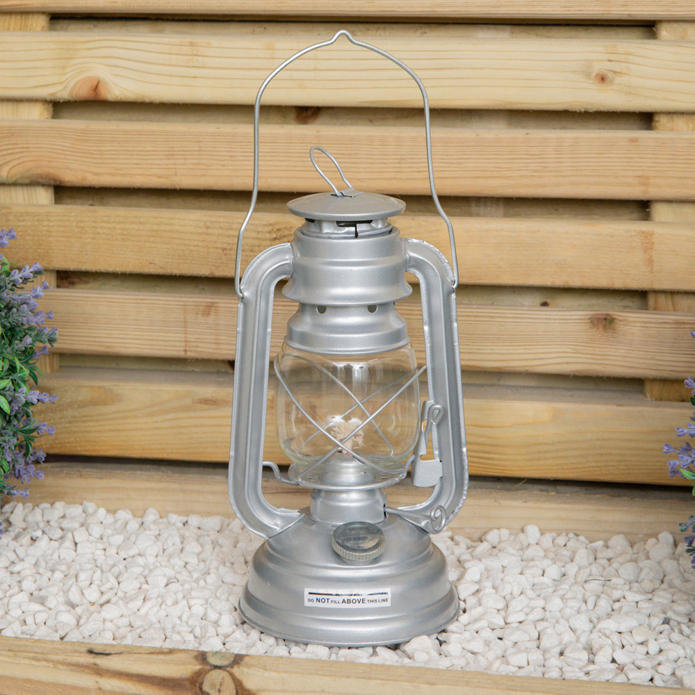Samuel Alexander Silver Paraffin Hurricane Lantern 25cm Image 5