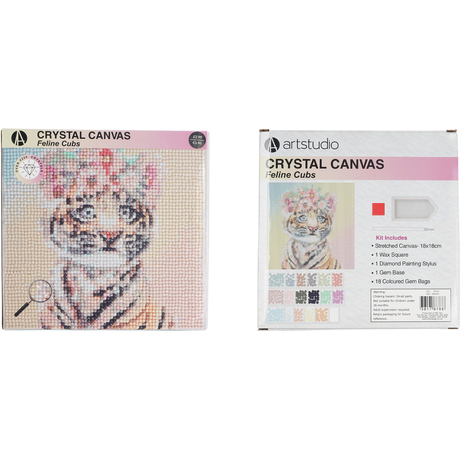 Art StudioCrystal Canvas Feline Cubs Image 5