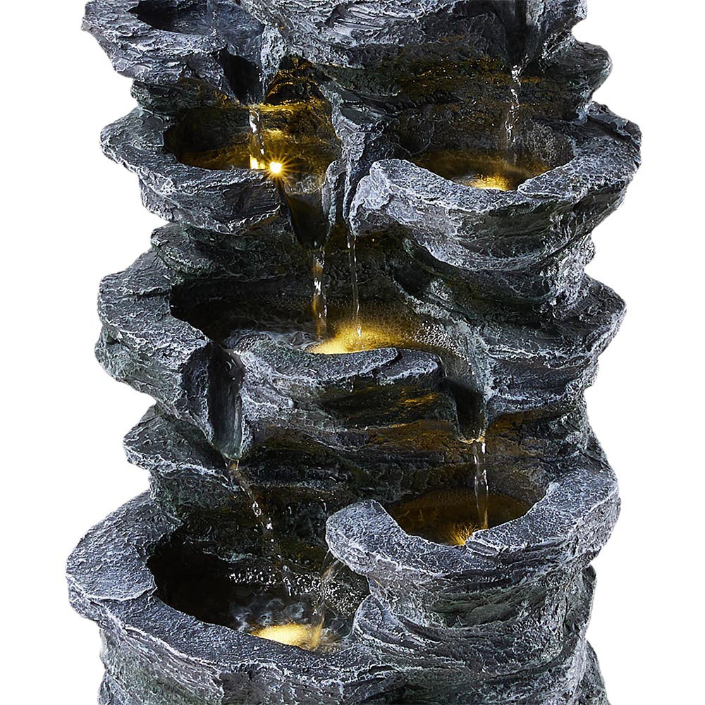 Living and Home Solar Powered Resin Water Feature Image 5