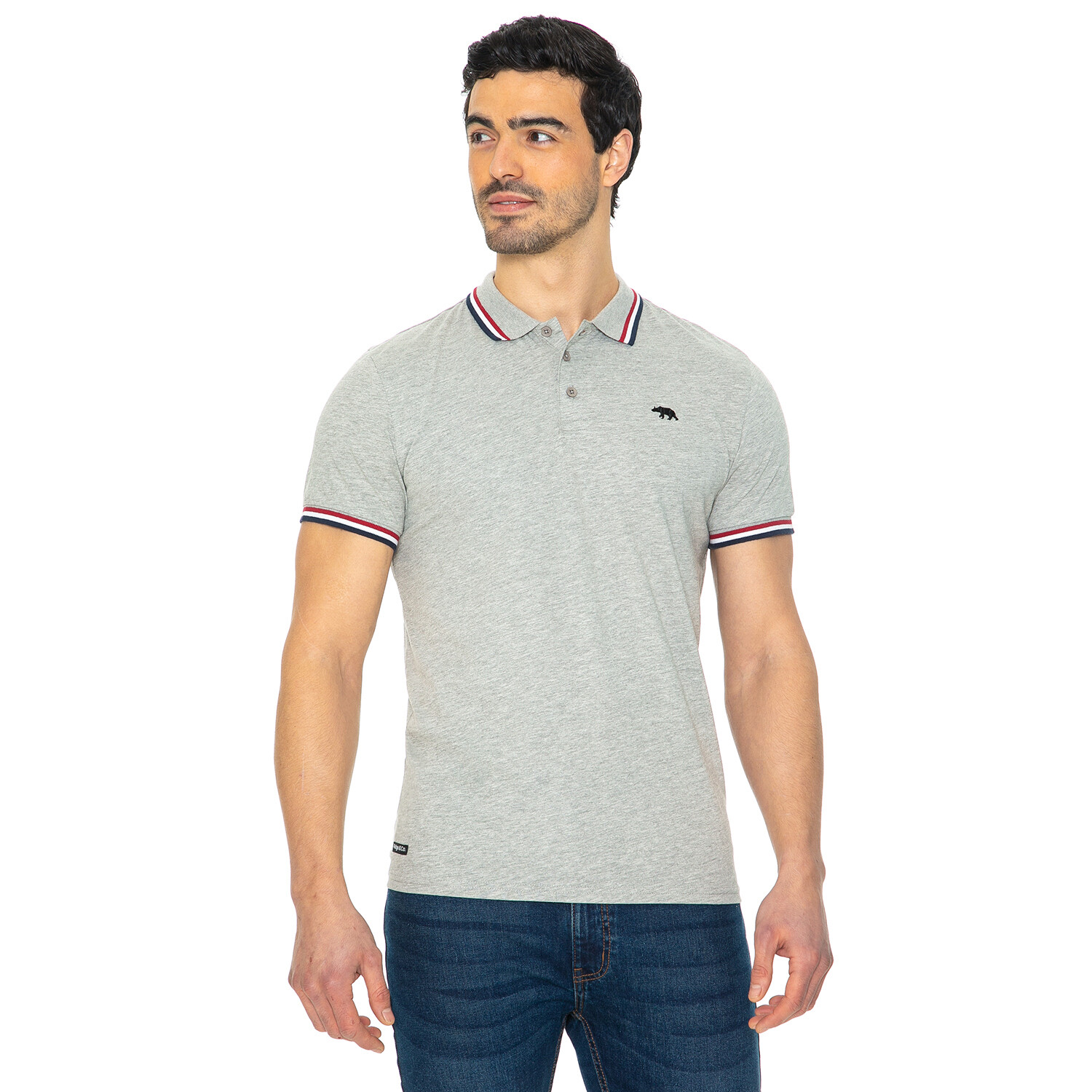 Pack of Two Men's Headland Polo Shirts - Grey / S Image 14