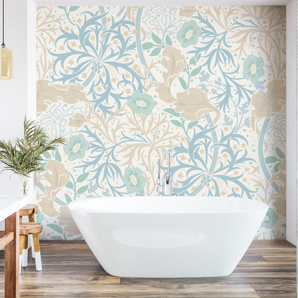 Origin Murals Trailing Seaweed Garden Ink Wall Mural Image 1