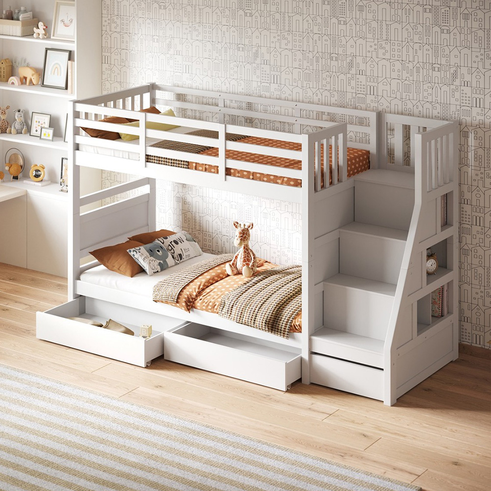 Flair Lunar Junior Single White Bunk Bed Image 4