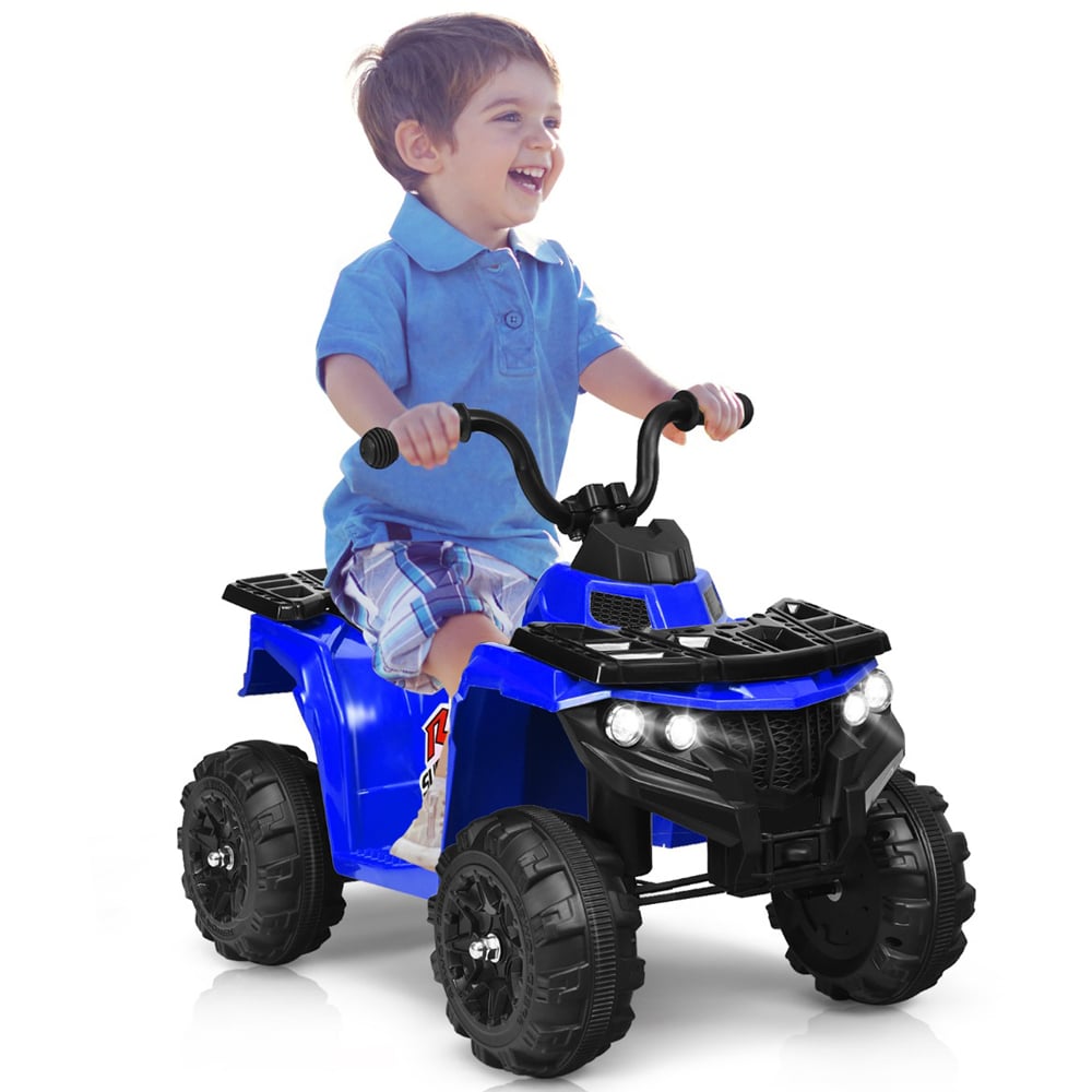 Costway Kids Blue All Terrain Electric Quad Bike with MP3 Image 3