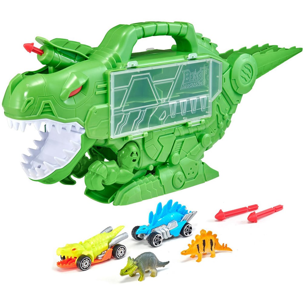 Teamsterz Beast Machines Dino Destroyer with 4 Pieces - Green Image 4