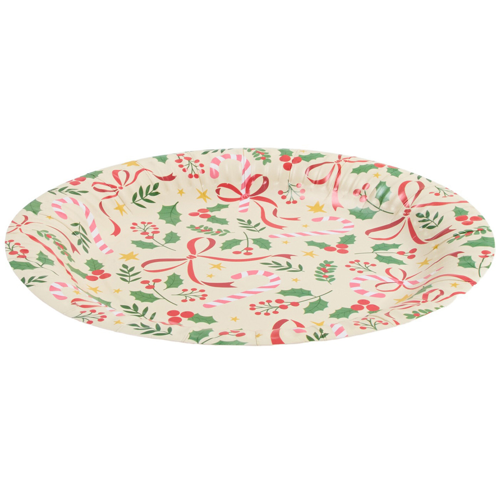Pack of 10 Christmas Bow Plates Image 4
