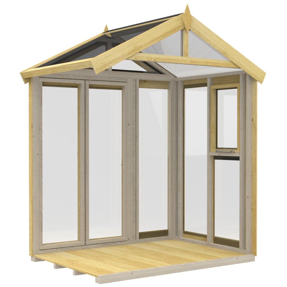DIY Sheds Pressure Treated Tongue and Groove Timber and Glass 6 x 4ft Greenhouse Image 4