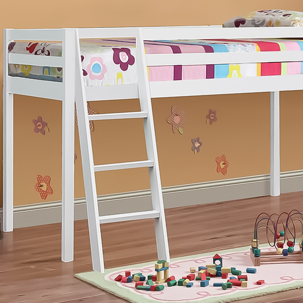 Brooklyn Single White Mid Sleeper Bed Image 2