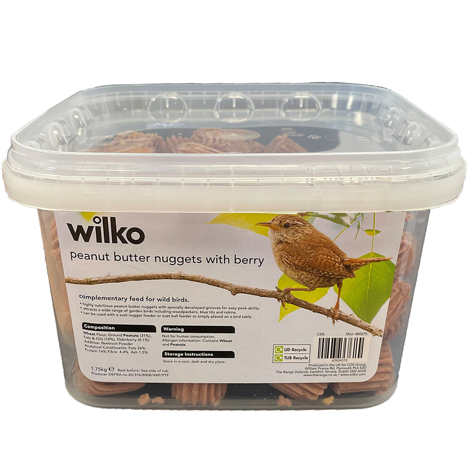 Peanut Butter Nuggets with Berry Wild Bird Feed Image