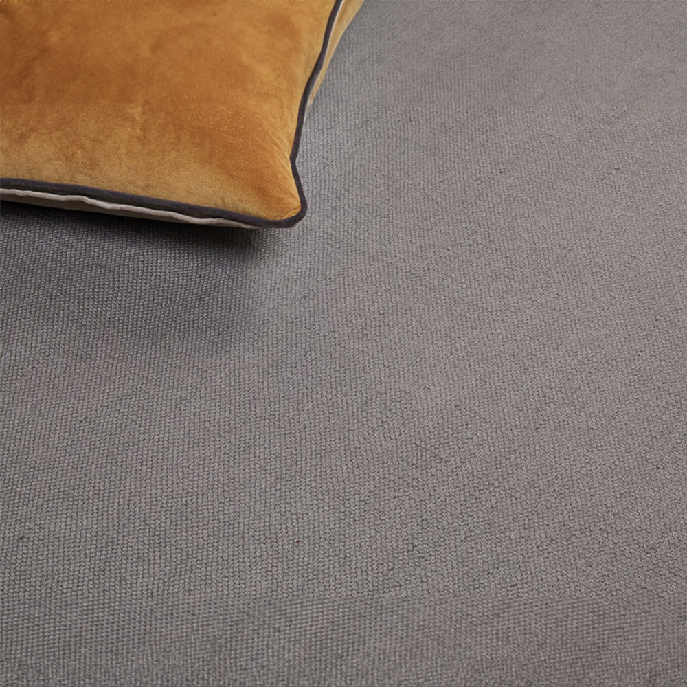 Hug Rug Warm Grey Plain Woven Rug 120 x 170cm Image 4