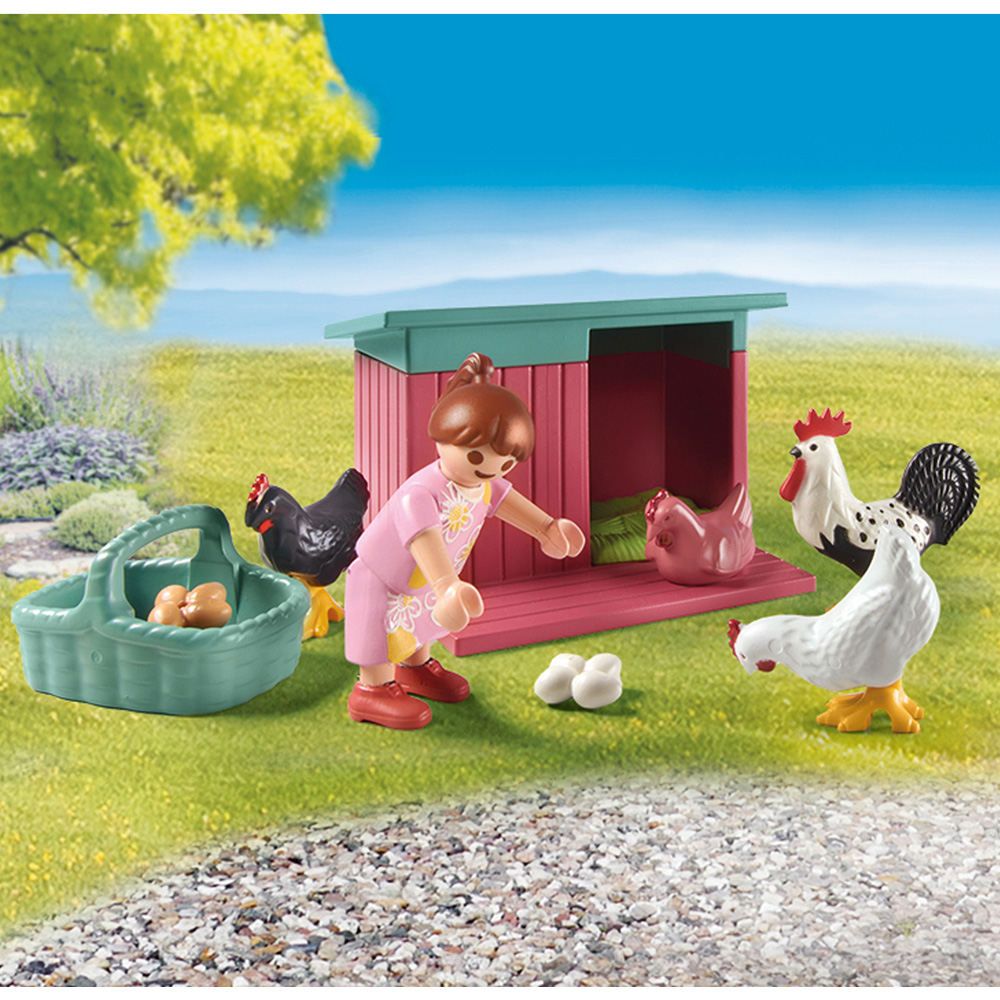 Playmobil Small Chicken Farm Playset 77 Piece Image 6