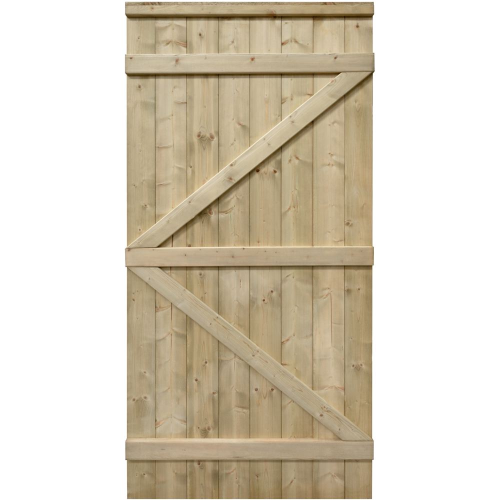 Rowlinson Tongue and Groove Square Top Wooden Gate Image 2