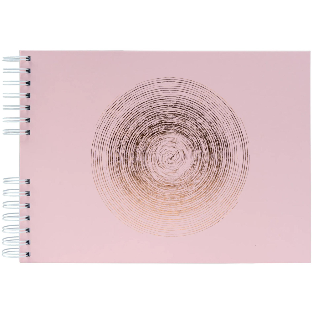 Exacompta Ellipse Pink Rose Gold Infinity Design Wirebound Photo Album 50 Pages 150 Photos Image 4