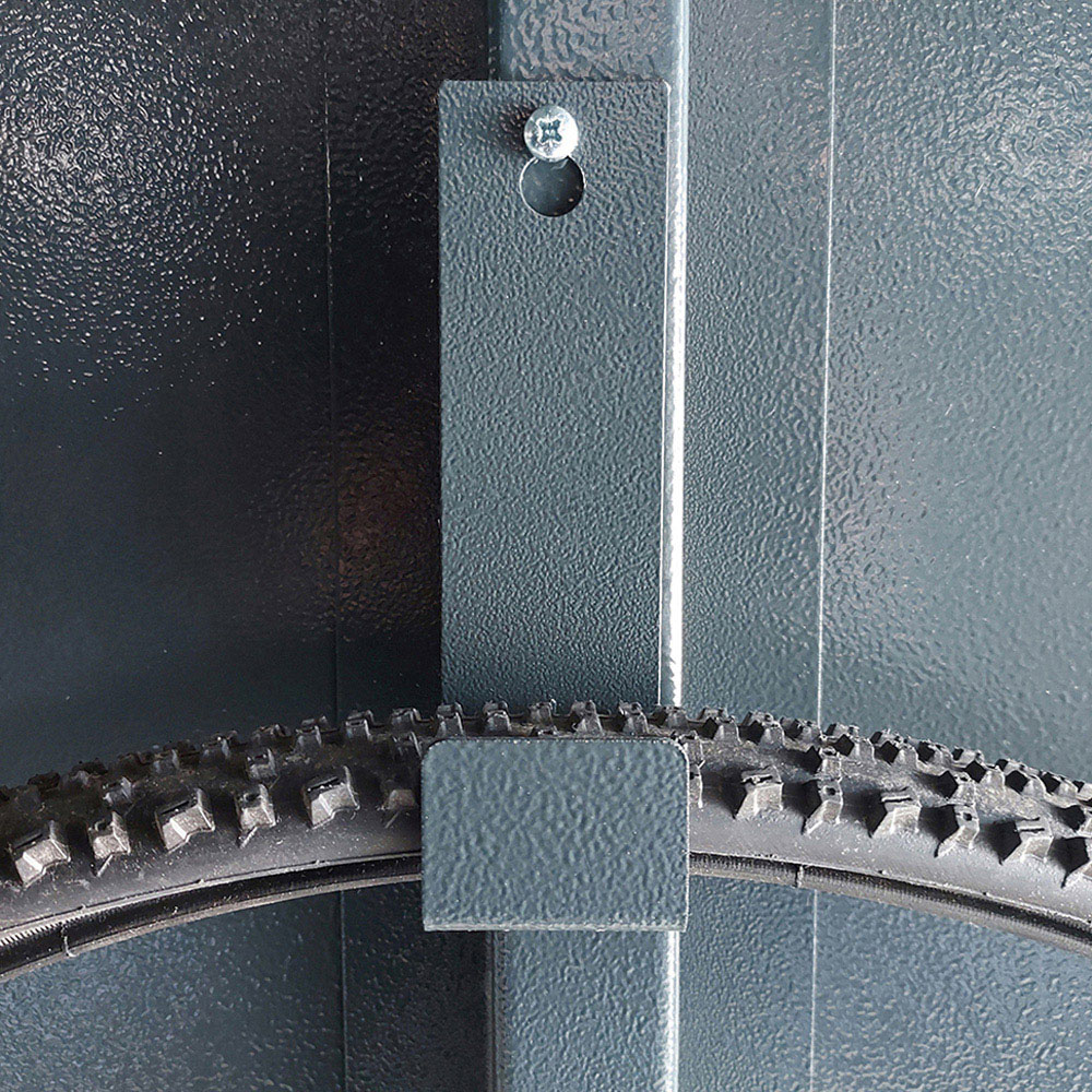 Asgard Centurion 5 x 14ft Double Door Cream High Security Bike Shed Image 9