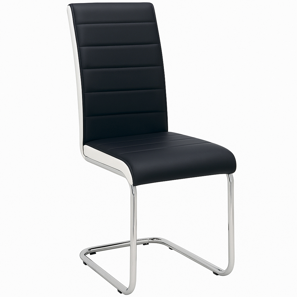 Portland Kosy Koala 4 Seater Modern Dining Set Grey and Black Image 2
