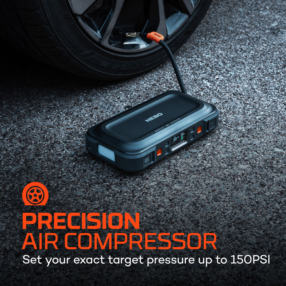 Nebo Assist Air 1500XP 4-in-1 1500Amp Car Jump Starter Kit with 150 PSI Air Compressor Image 9