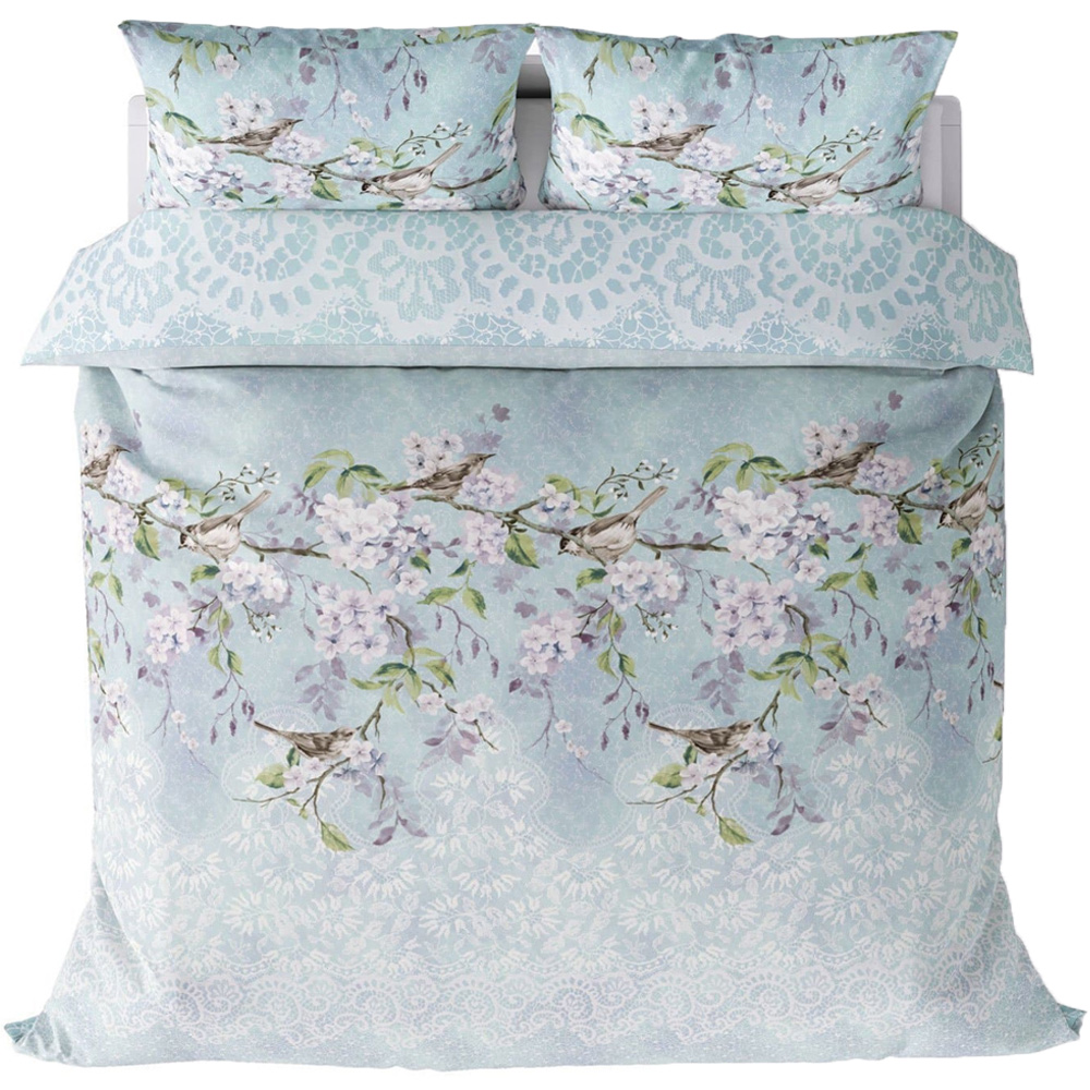 Rapport Home Eloise Single Blue Duvet Cover Set Image 2