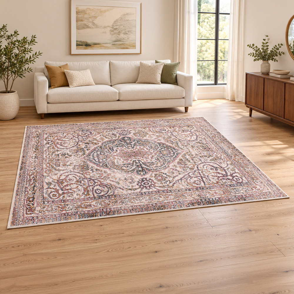 Portland Urco Nuevo Noah White and Yellow Textured Rug 120 x 170cm Image 1